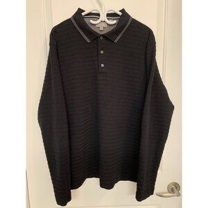 Ted Baker Polo Long Sleeve Men’s XXL Black Shirt